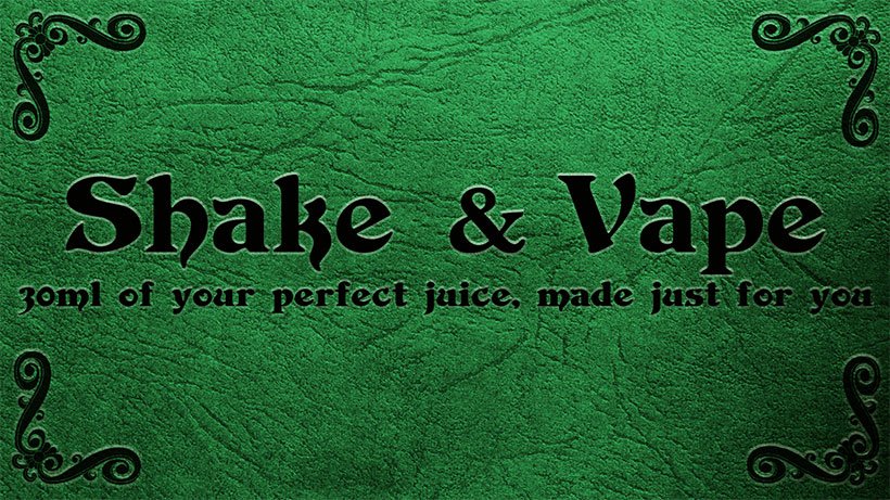 Shake and Vape E-Liquid Kit
